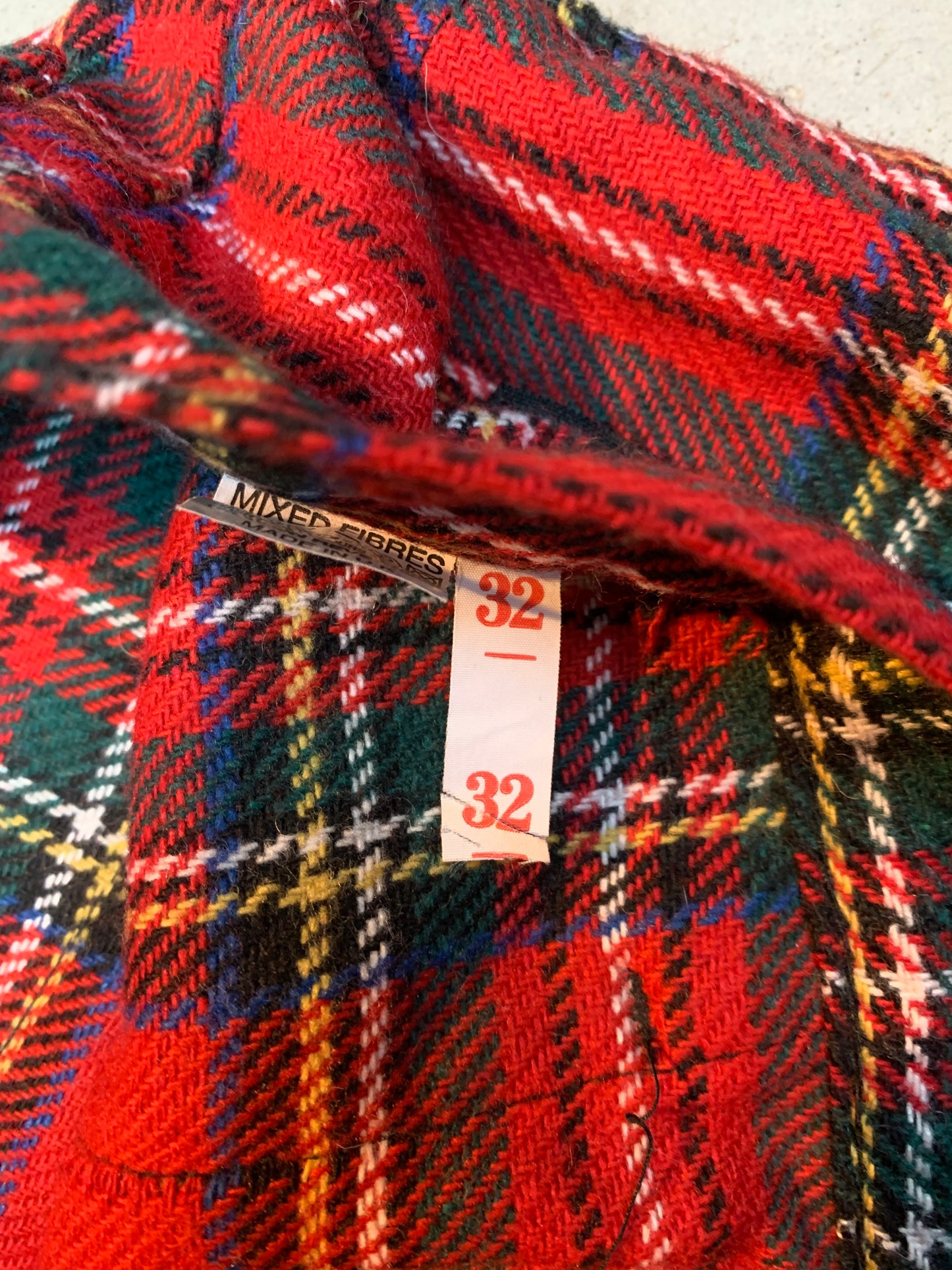 Tiger of London Red Plaid Tartan Punk Pants