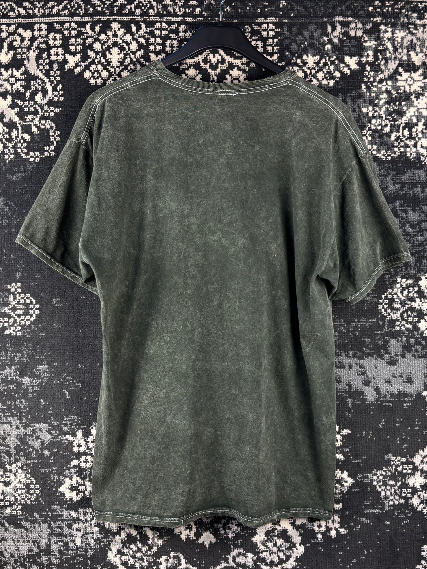 Adam Lambert "Velvet" Green Washed Graphic T-Shirt