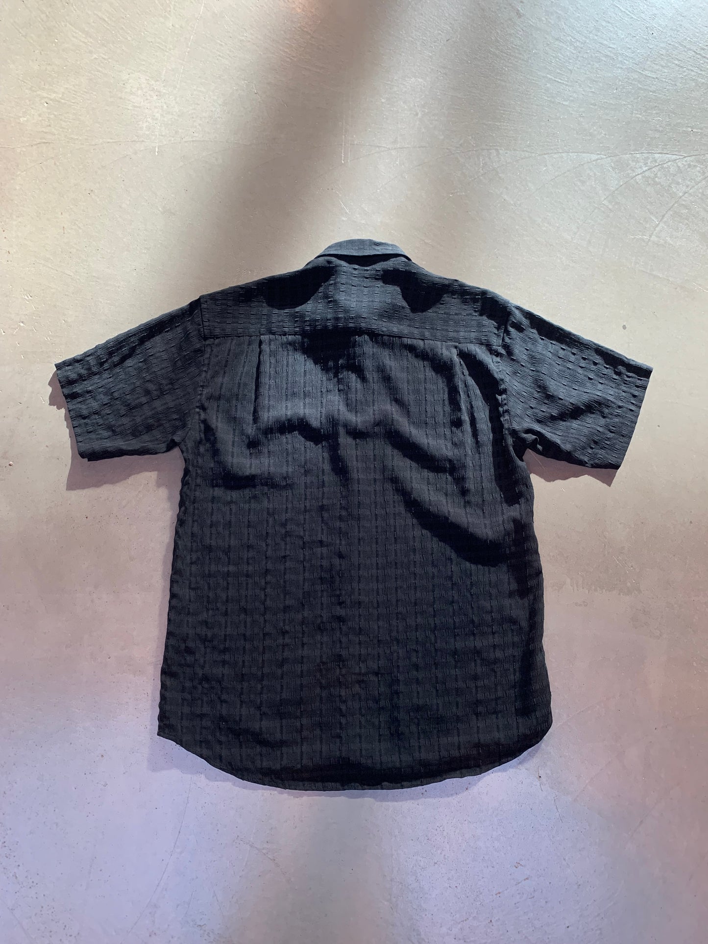 Versace Classic Black Short Sleeve Button-Up Shirt