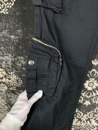 Y2K Vintage Black Men Alternative Cargo Pants