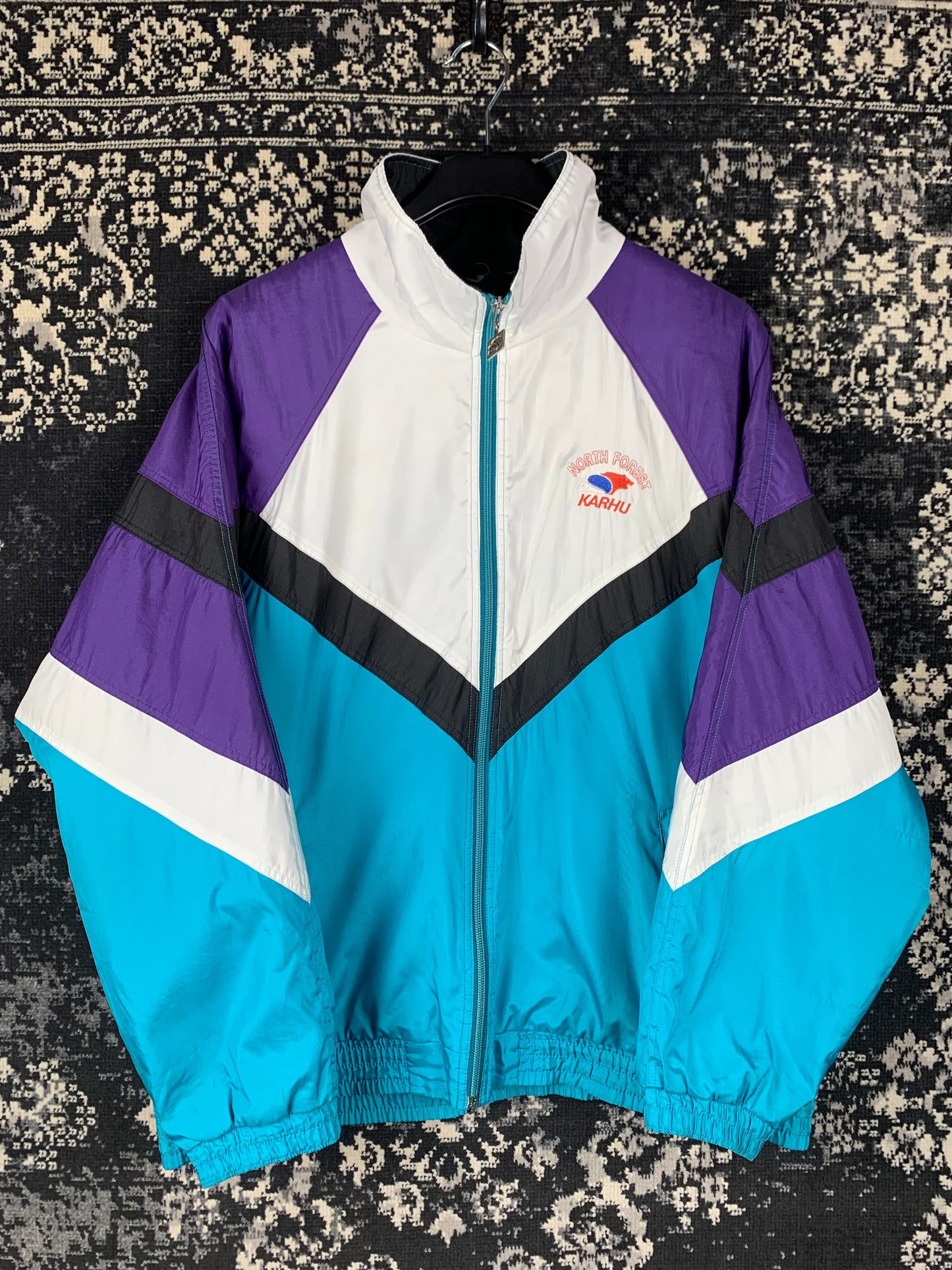 Mens Vintage North Forest Windbreaker Track Jacket