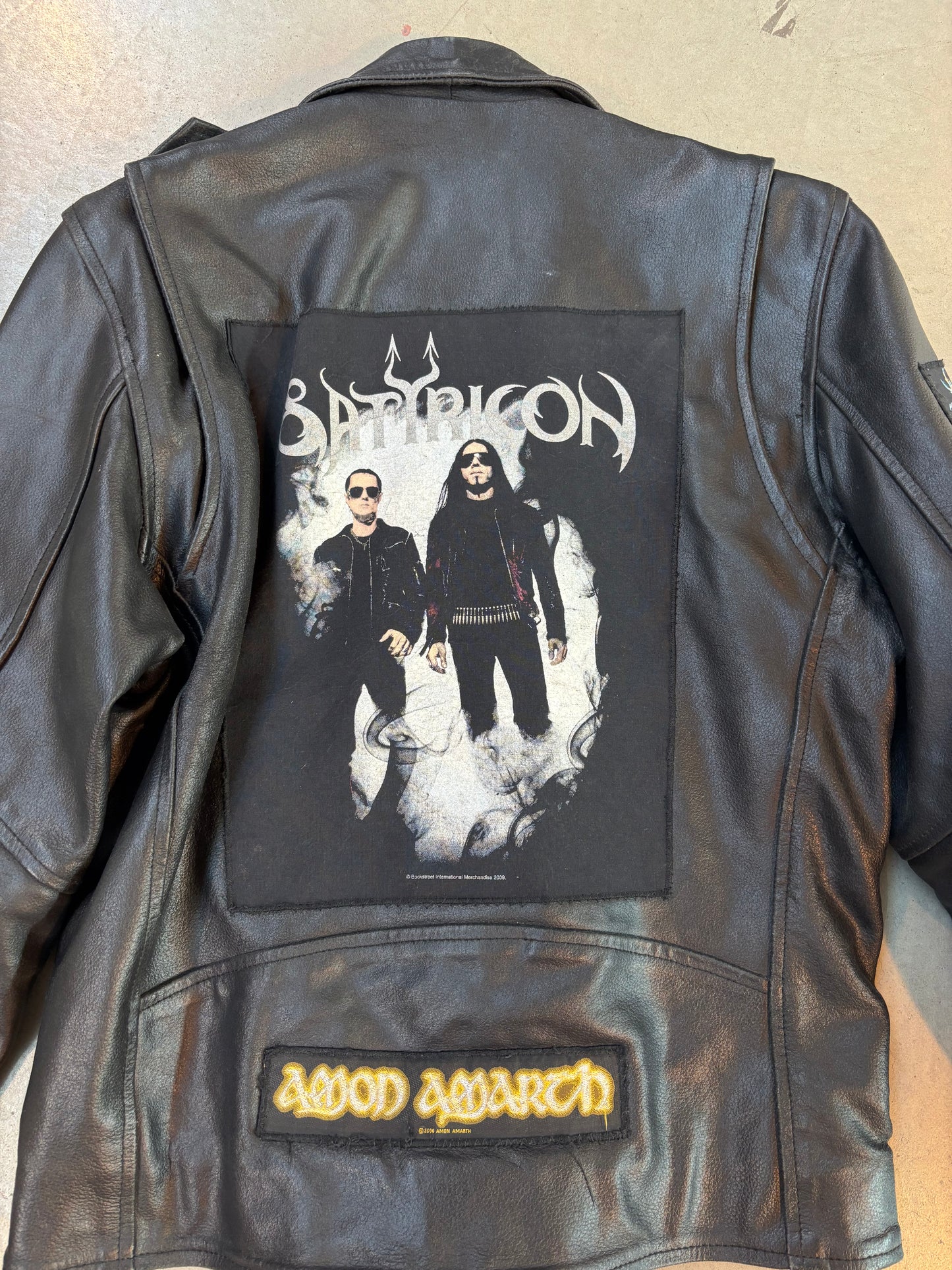 Sexy Punk Black Leather Biker Jacket