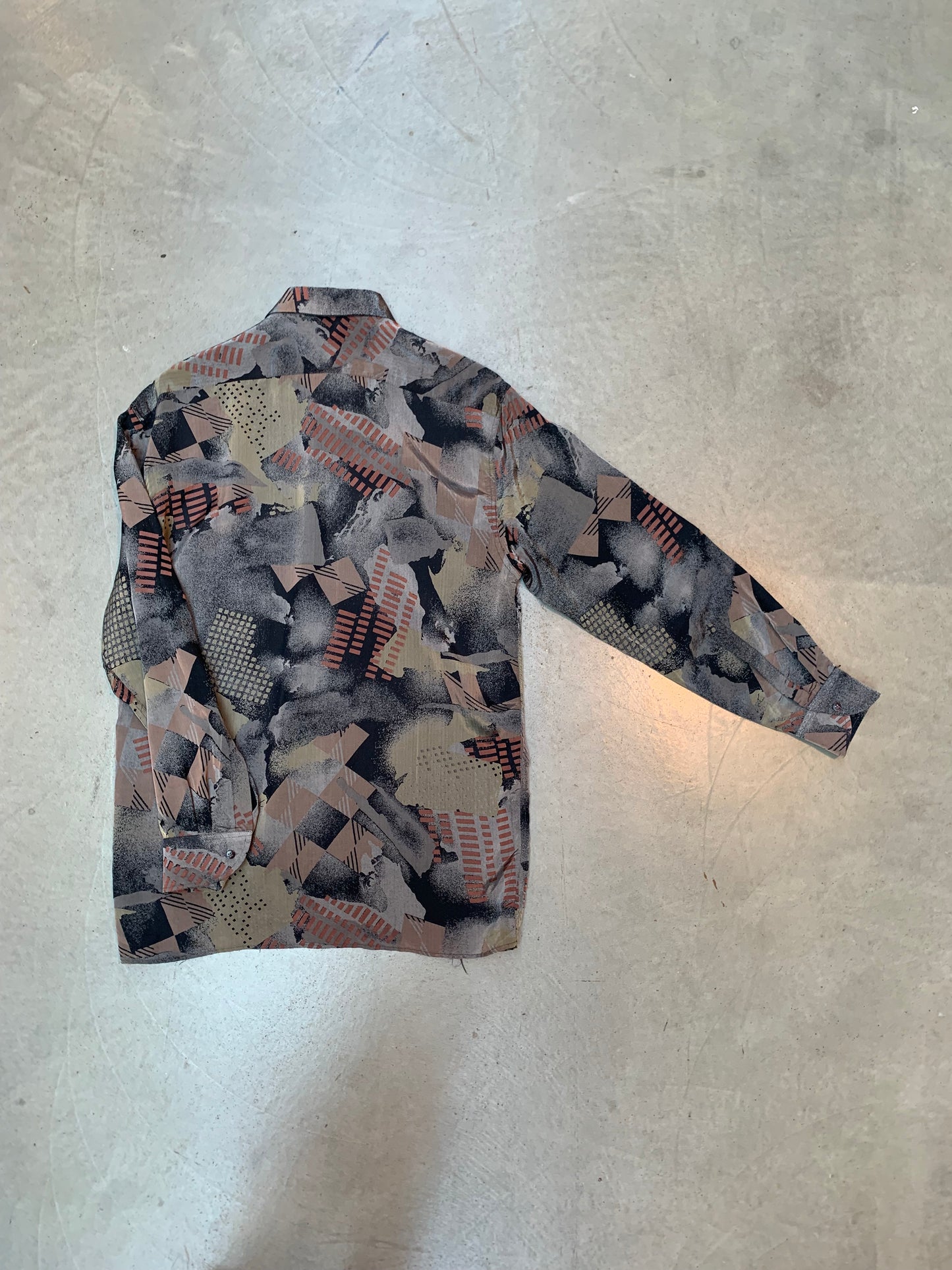 Vintage Gianni Versace Long Sleeve Patterned Shirt
