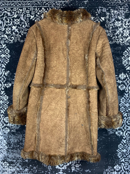 Women's Vintage Faux Fur Lined Winter Coat