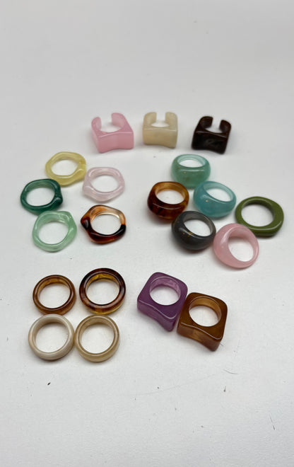 Y2K Resin Rings