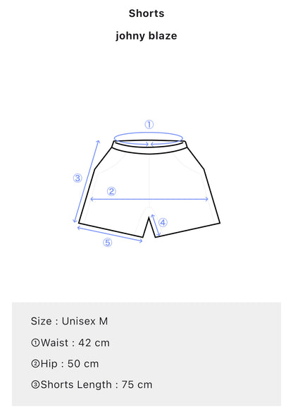 Mens Y2K Johnny Blaze Shorts