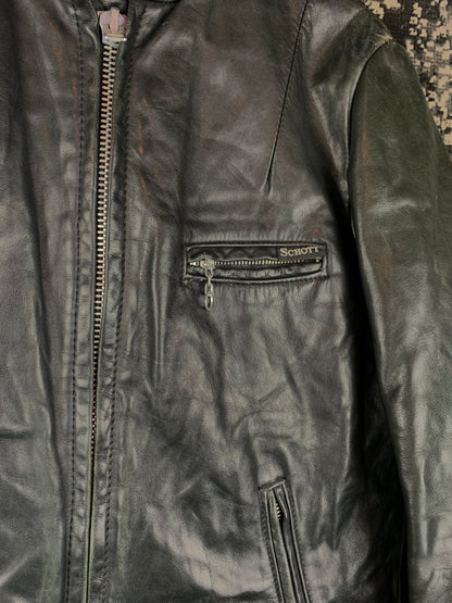 Women’s Vintage Schott NYC Black Leather Jacket