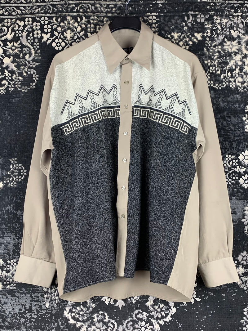 Men's Vintage Ruben's First Class Light Toned Longsleeve Button-Up