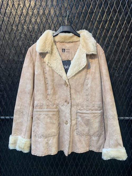 KanKan Vintage Faux Shearling Coat