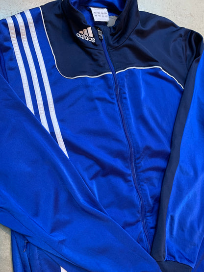 Adidas Blue and Navy Blue Track Jacket