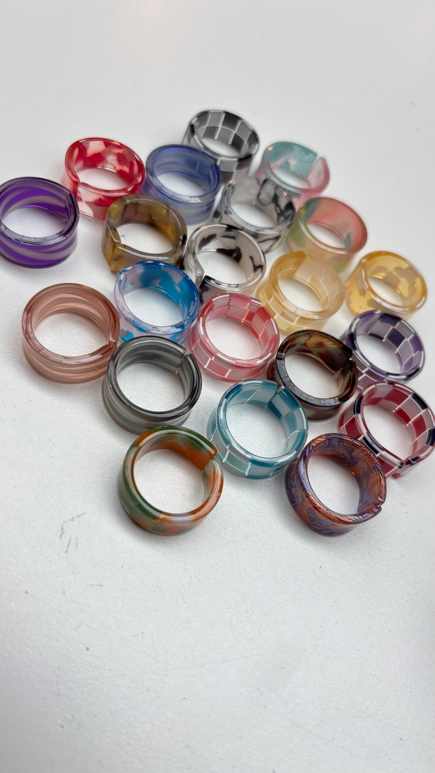 Y2K Resin Rings