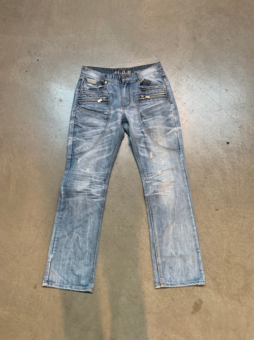 M.O.D Distressed Light Blue Denim Jeans