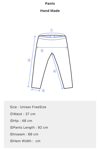 Hand Painted White Women Pants