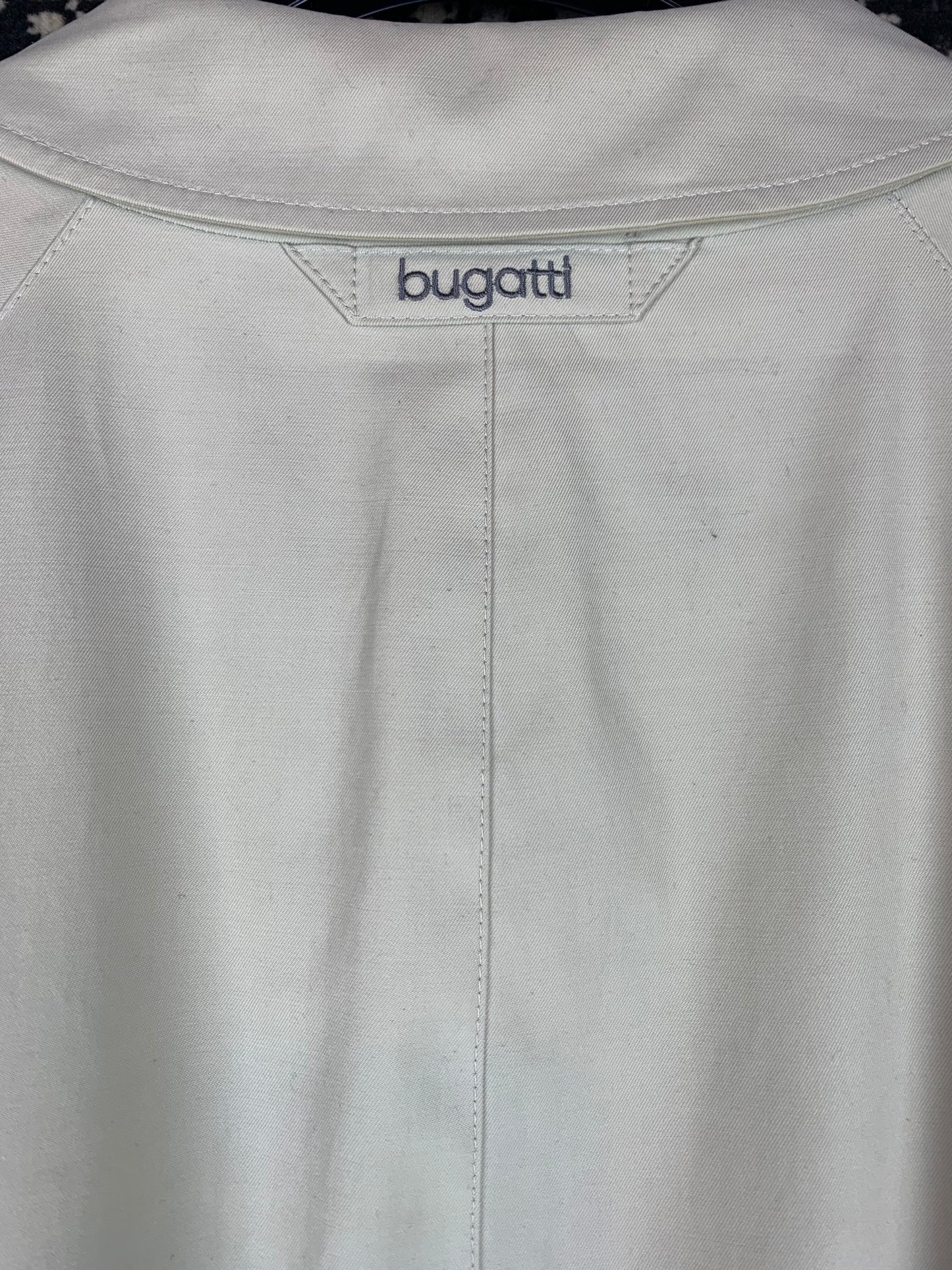 Men's Vintage Bugatti Classic Longline Beige Trench Coat