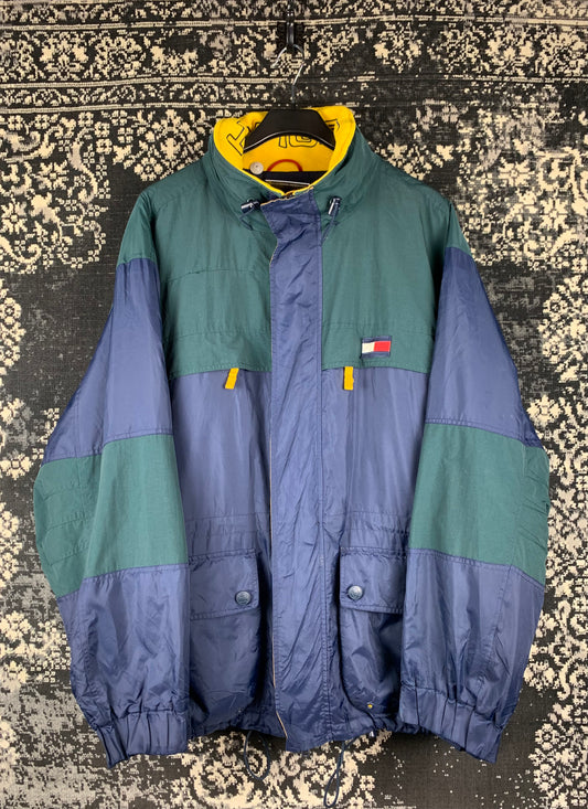 Men's Vintage Tommy Hilfiger Multicolor Windbreaker Jacket