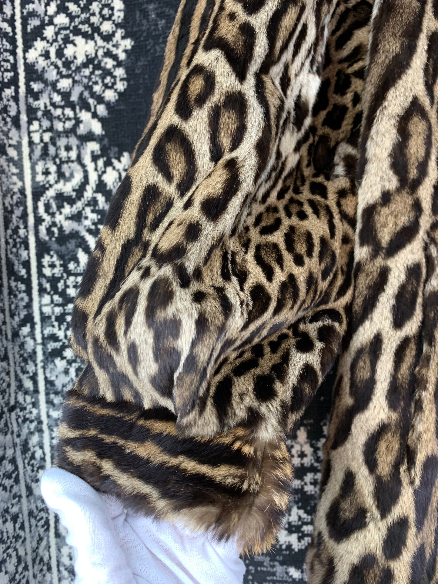 Vintage Spotted Exotic 1940s Fur Coat