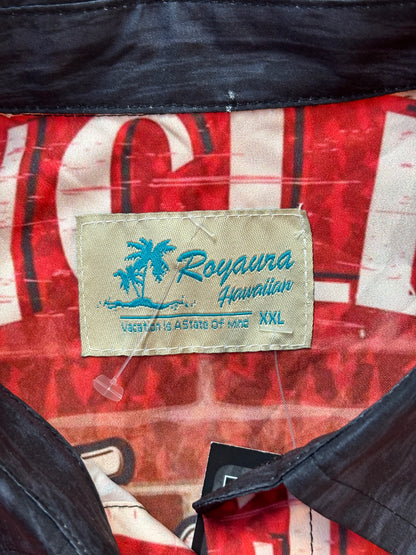 Vintage Royaur Hawaiian Motorcycle Graphic Shirt
