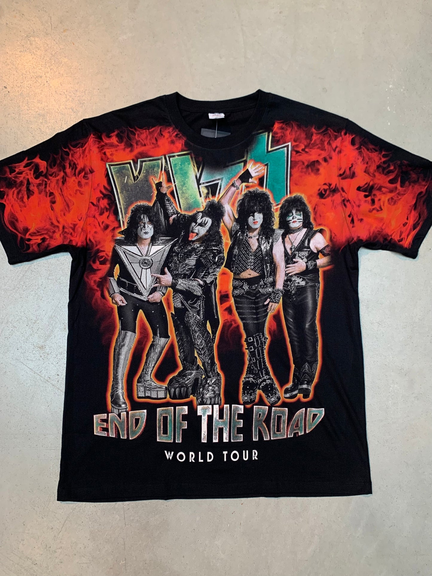 KISS "End of The Road World Tour" All Over Print Band T-Shirt