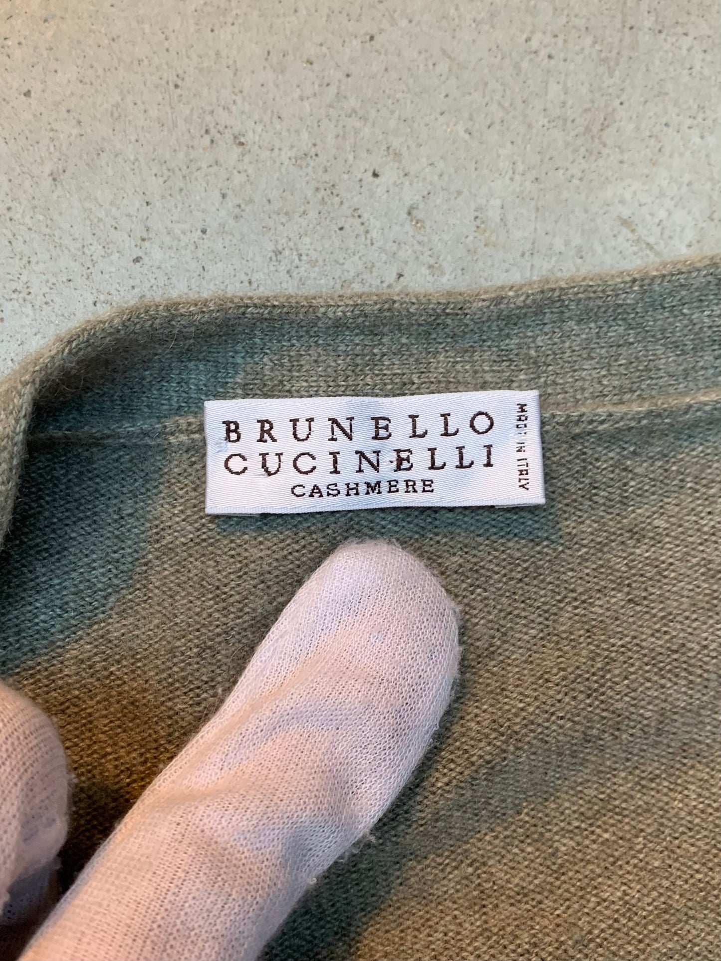 Womens Brunello Cucinelli Grey Buckle Cardigan