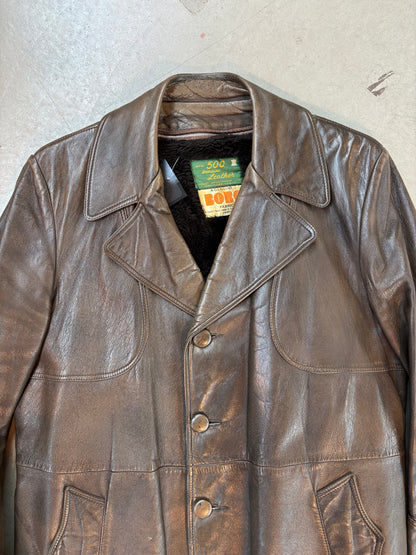 Vintage Coast Sportswear Leather Coat