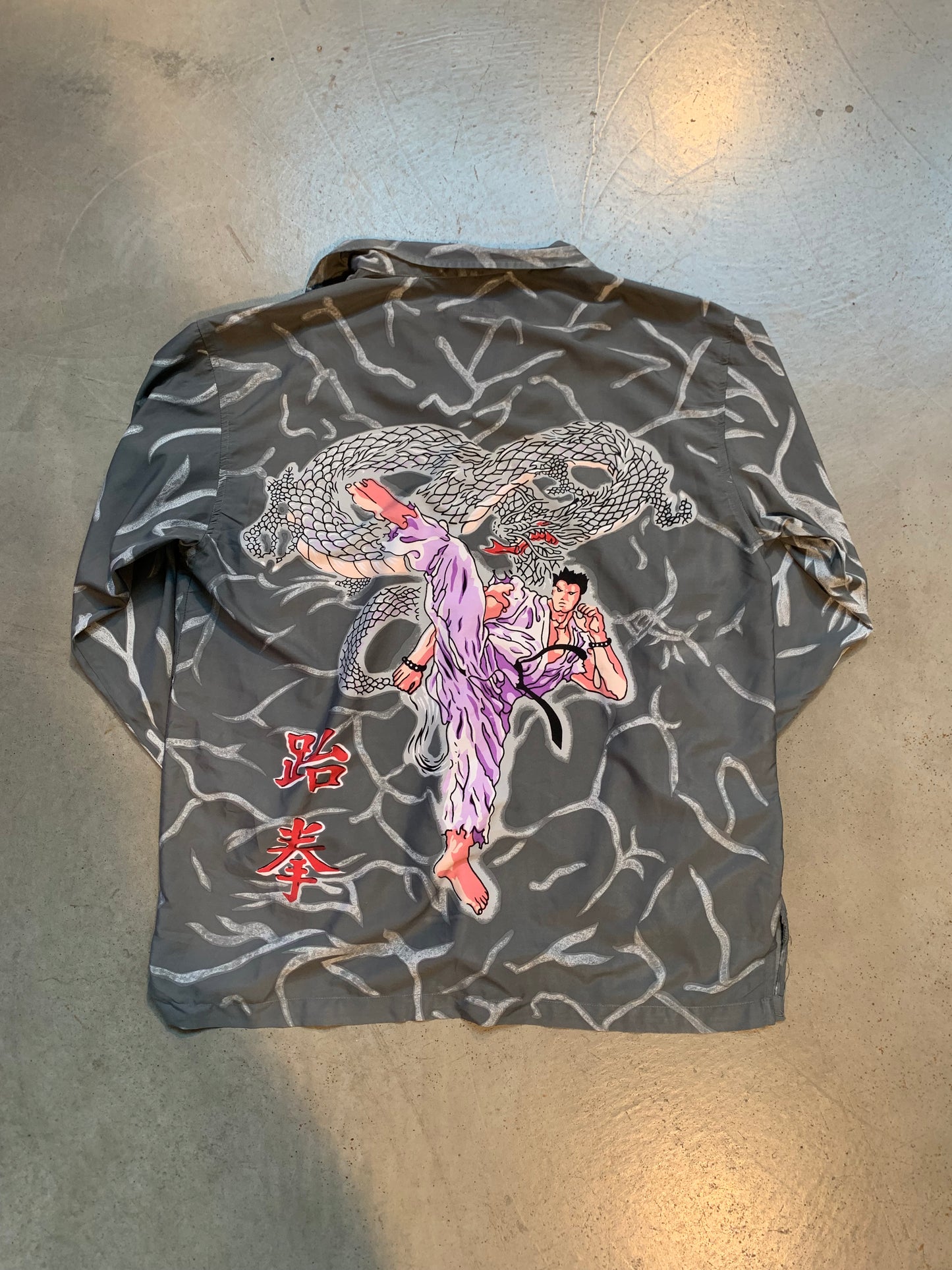 Men's Y2K Japanese Style Karate Button-Up Shirt