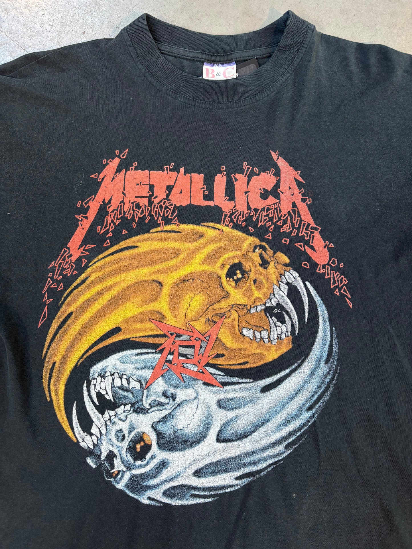 Vintage Metallica Skull Yin Yang T-Shirt