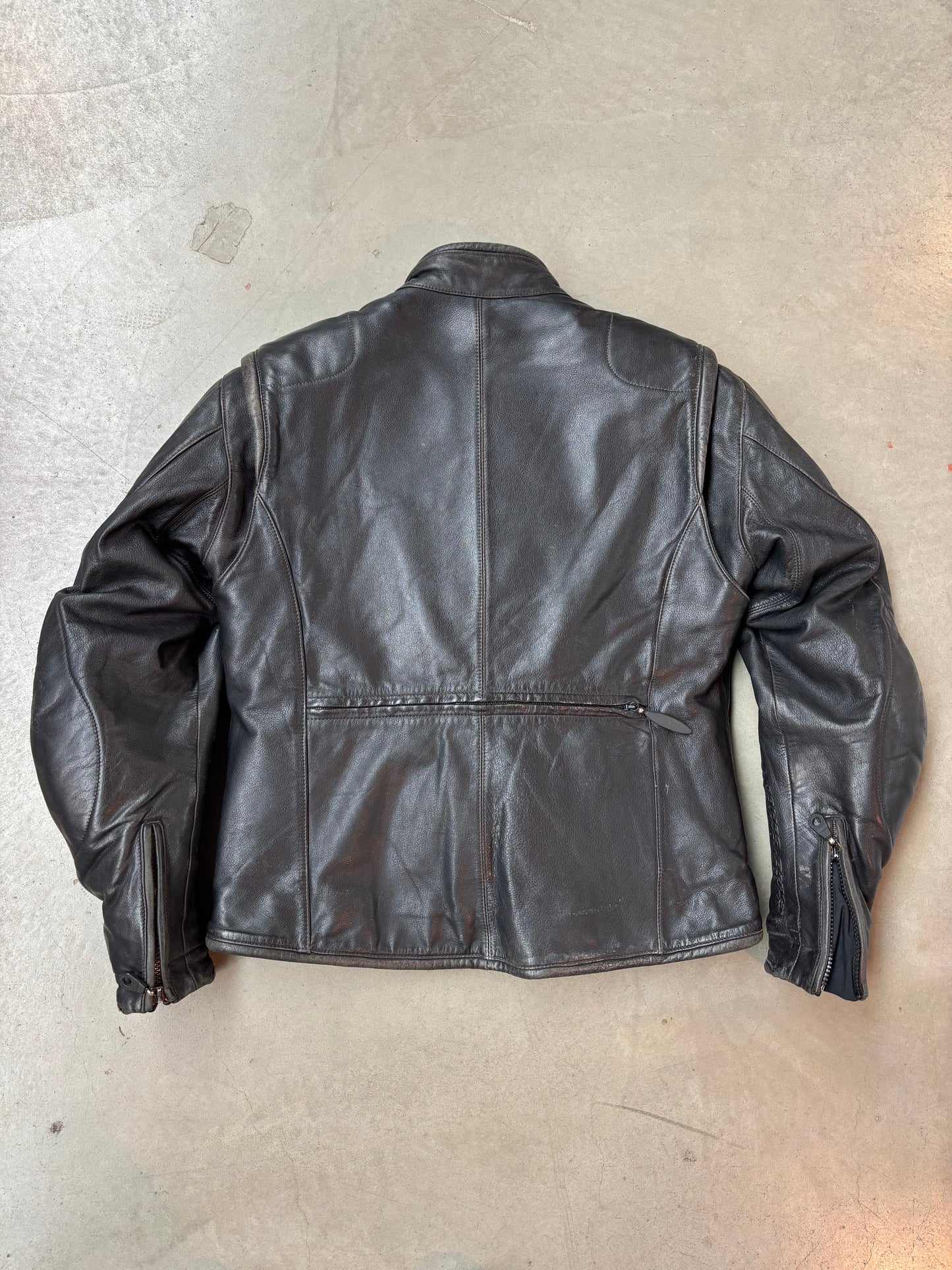 Vintage Harley Davidson Black Leather Jacket