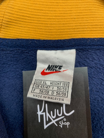 Nike Blue And Yellow Lined Full Zip Hoodie