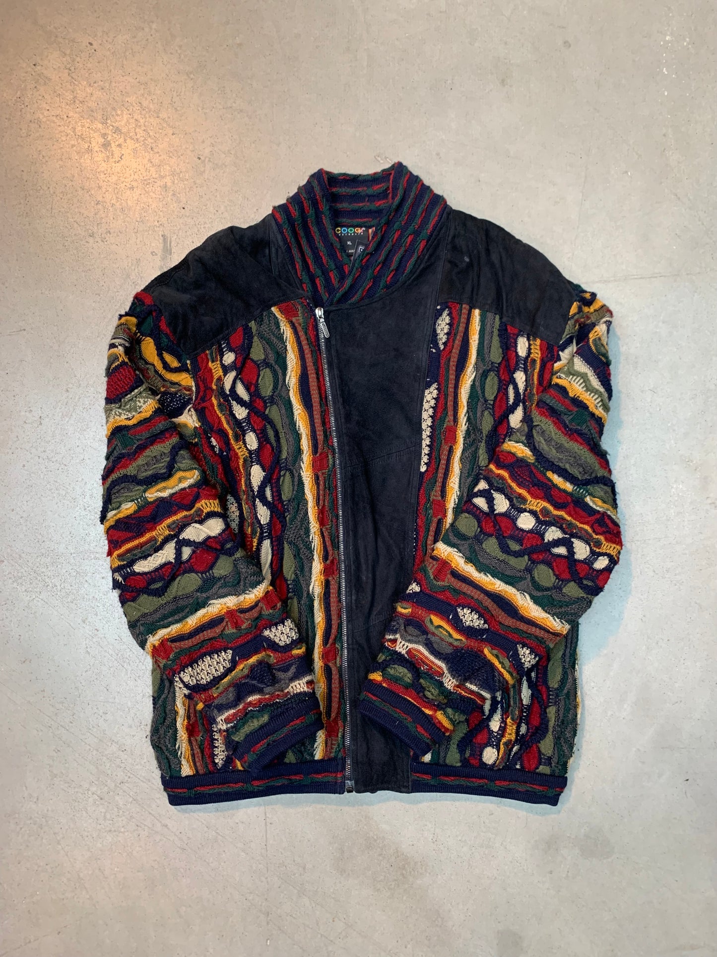 Rare COOGI Australia Black Zip Jacket