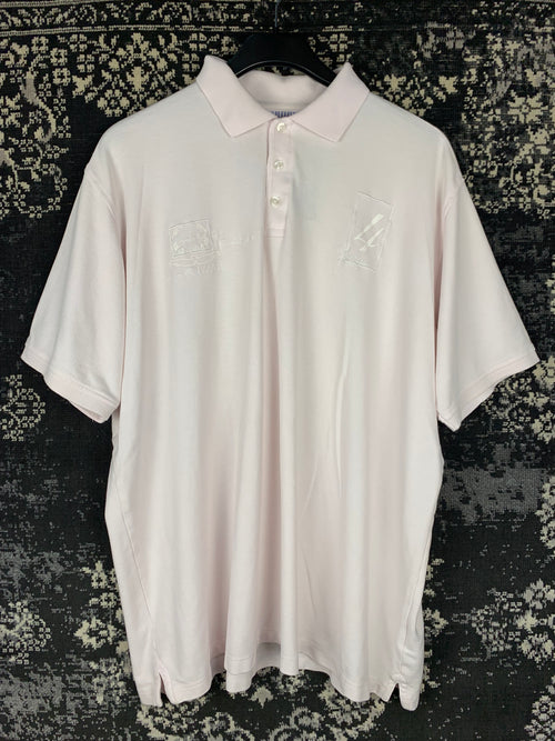 Men's White Y2K Polo Shirt by Casa Moda