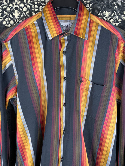 Men's Armani Collezioni Multicolor Striped Longsleeve Button-Up Shirt