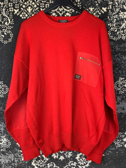 Men’s Red Paul & Shark Yachting Knit Sweatshirt