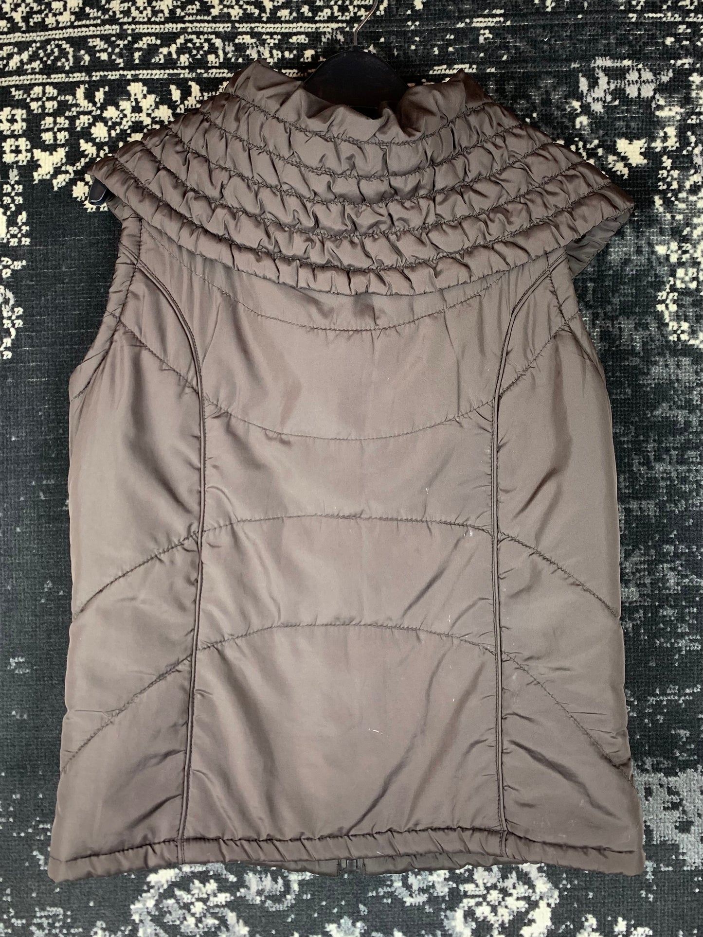 MODA at George Y2K Dark Brown Puffer Vest