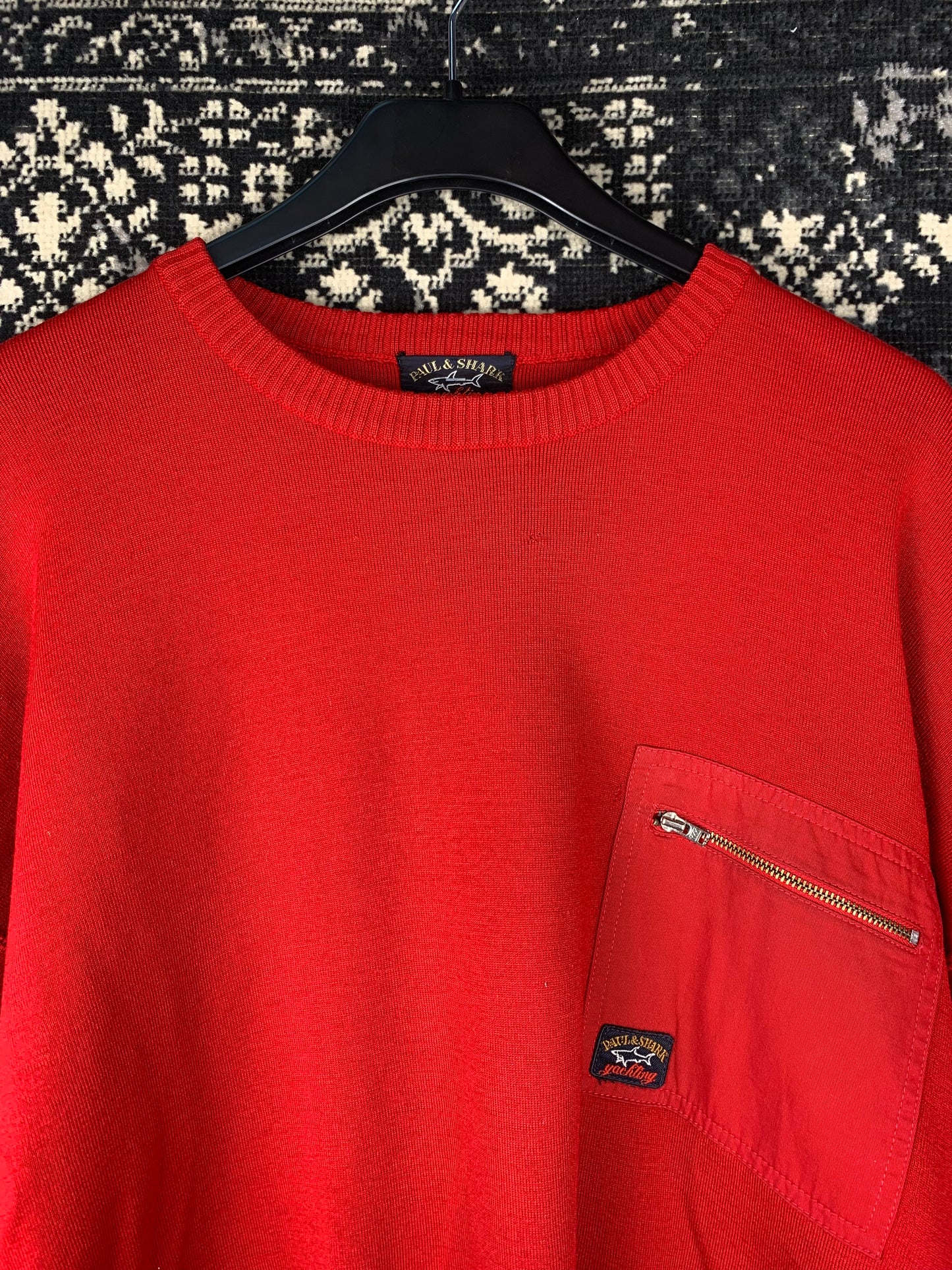 Men’s Red Paul & Shark Yachting Knit Sweatshirt