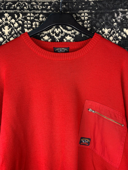 Men’s Red Paul & Shark Yachting Knit Sweatshirt