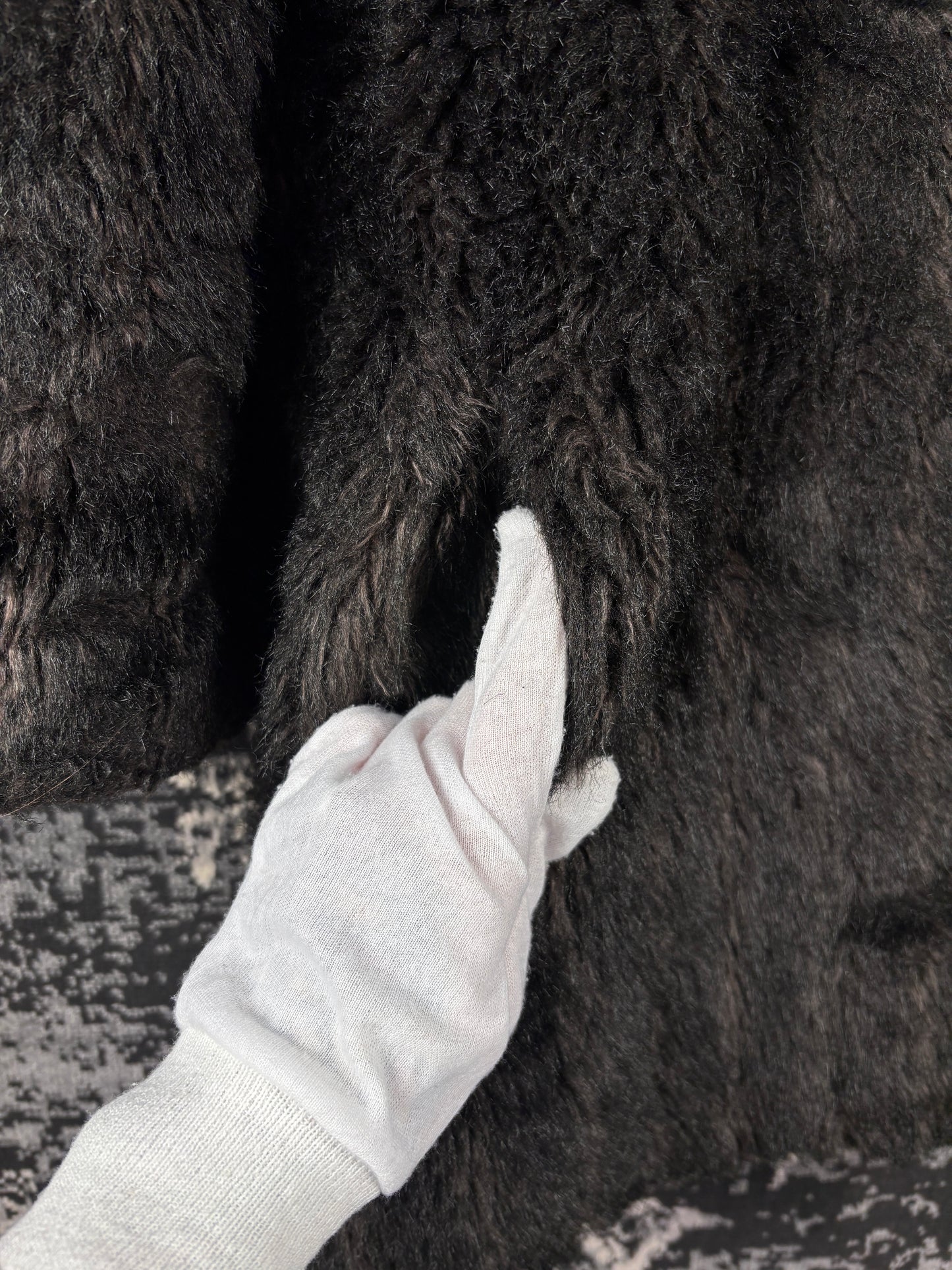 Women's Vintage Dark Brown Faux Fur Coat