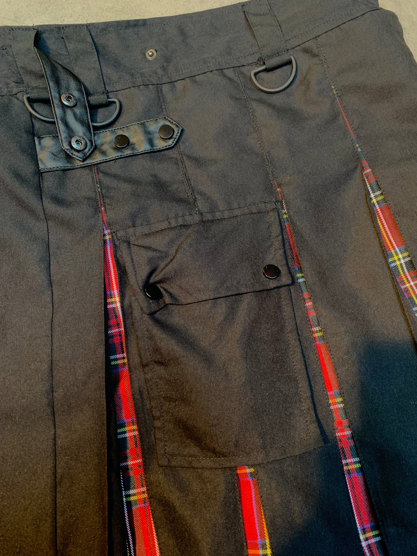 Women's Gothic Punk Pleated Mini Skirt