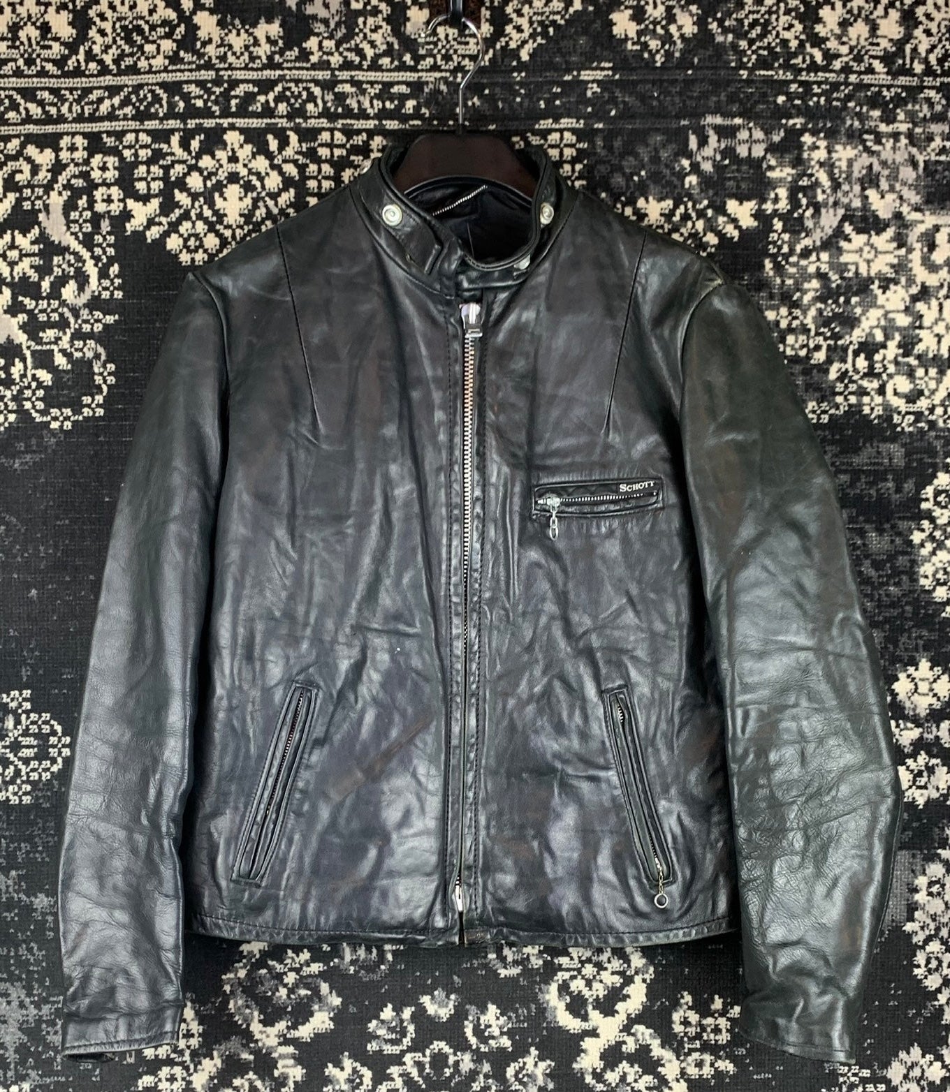 Women’s Vintage Schott NYC Black Leather Jacket