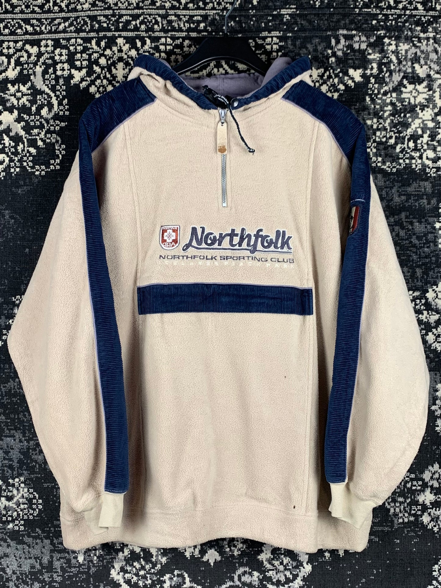 Men's Vintage Northfolk Quarter-Zip Fleece Hoodie