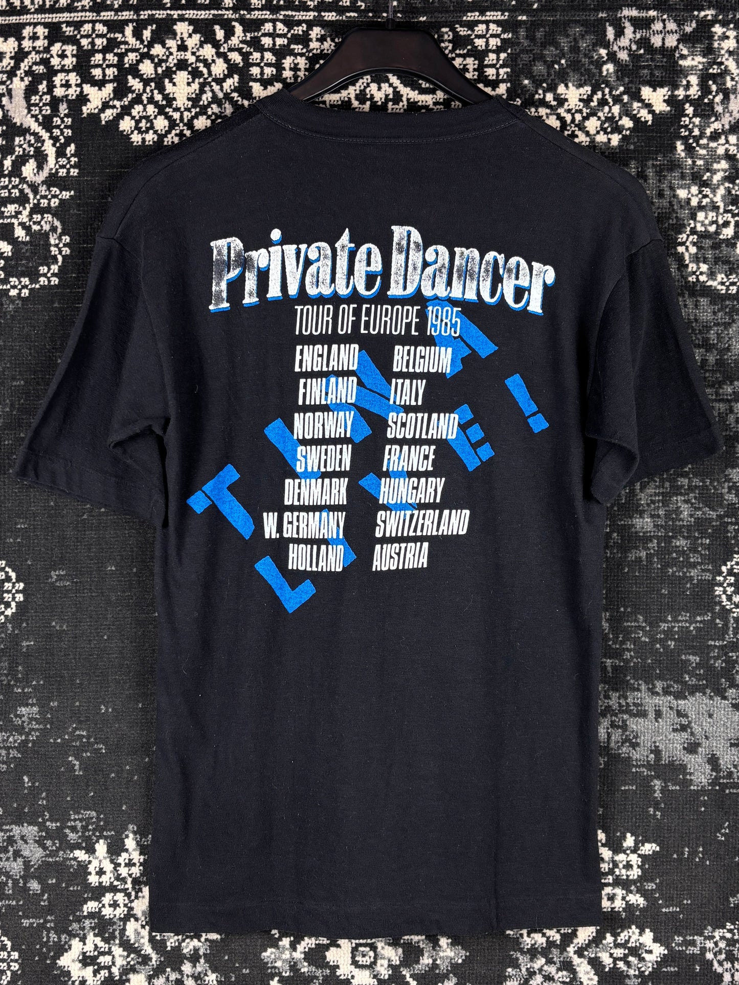 Vintage Tina Turner "Private Dancer" 1985 European Tour T-Shirt