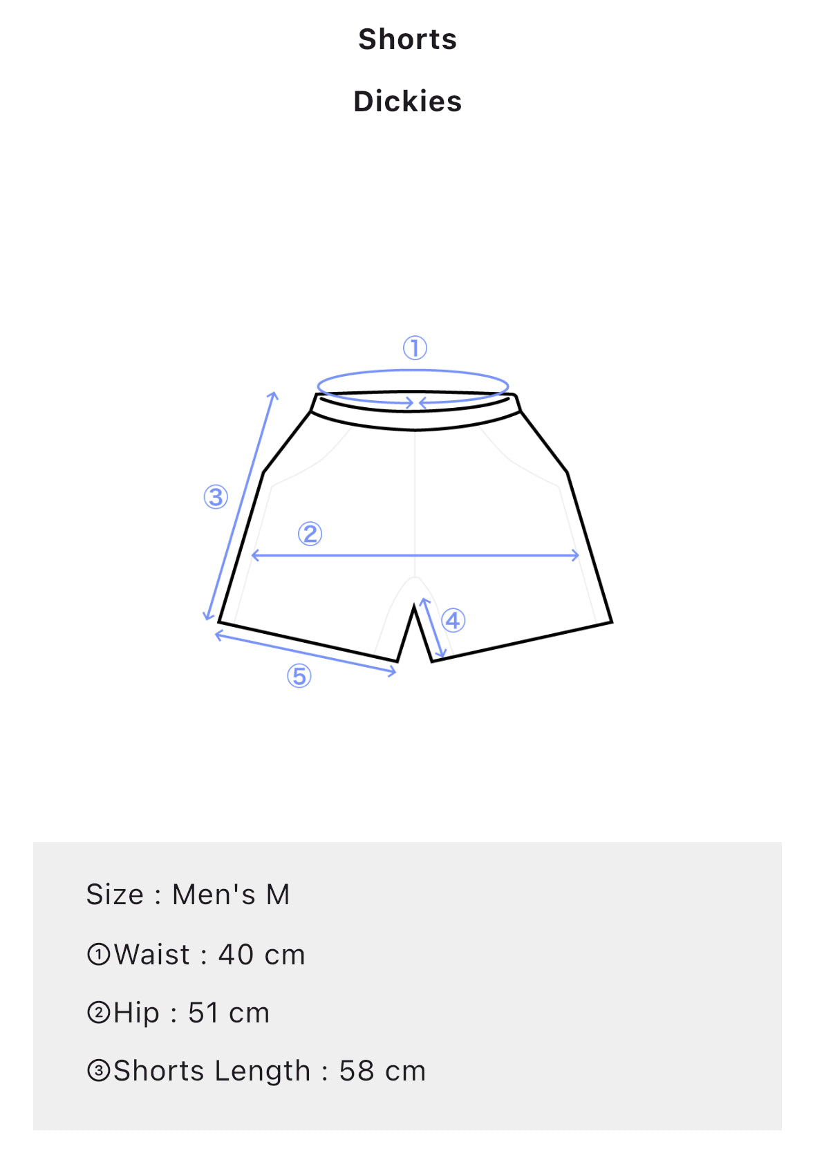 Dickies Men’s Denim Shorts