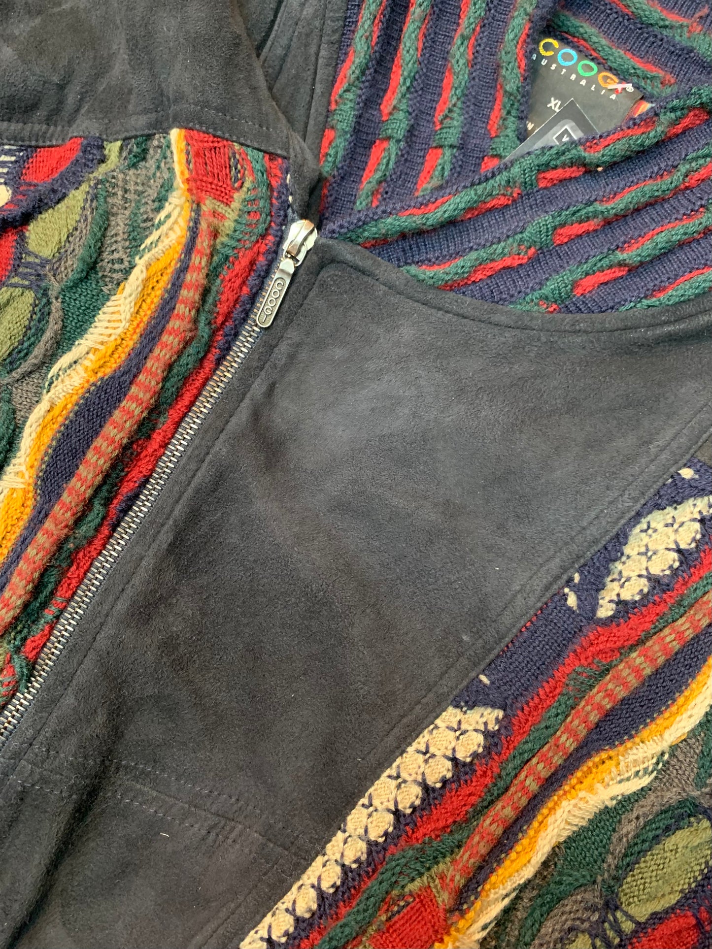 Rare COOGI Australia Black Zip Jacket