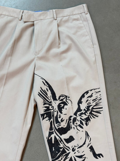 Charles Tyrwhitt Men’s L Beige Cotton Pants