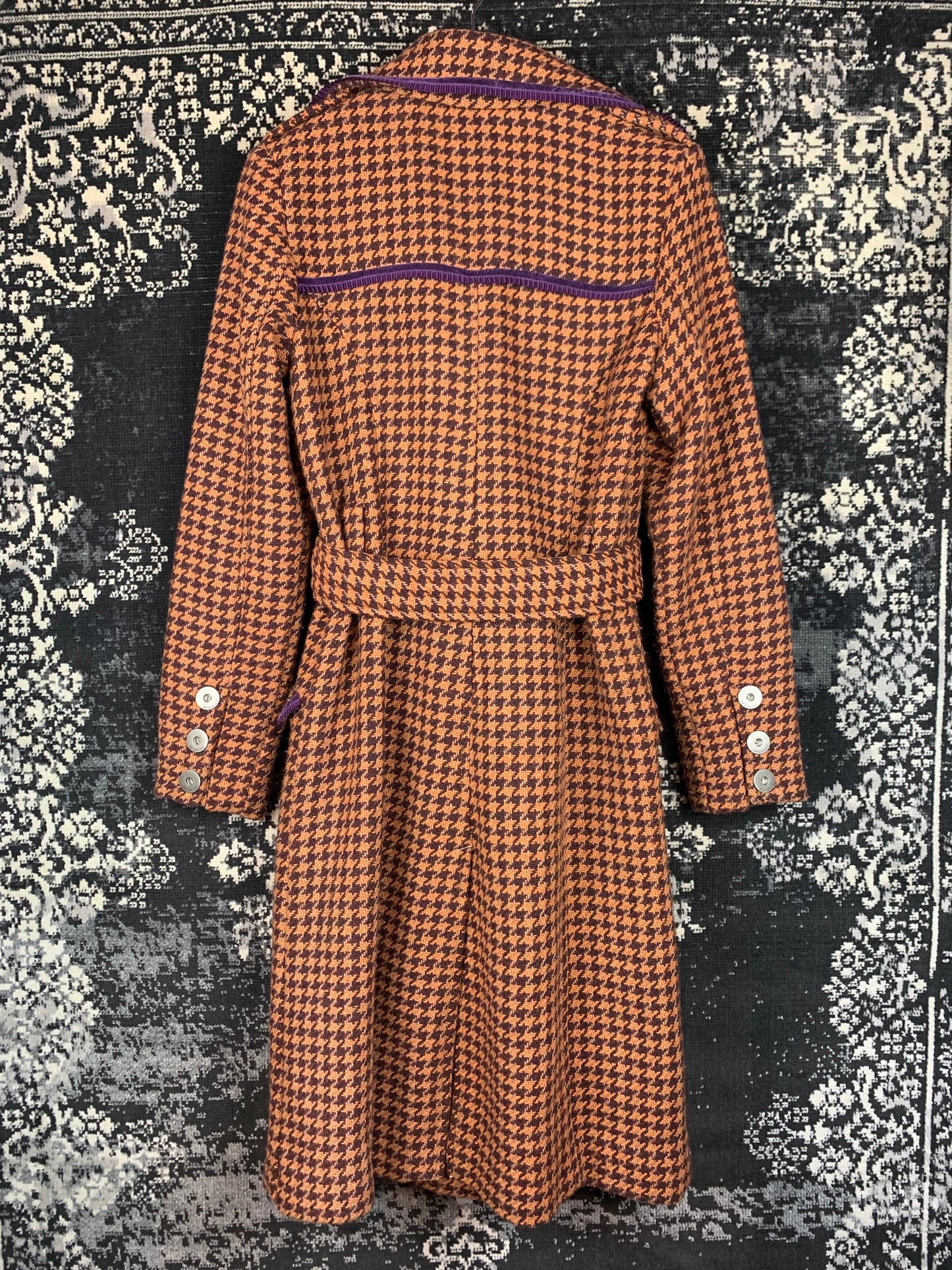 Reserved Vintage Houndstooth Wool Blend Coat