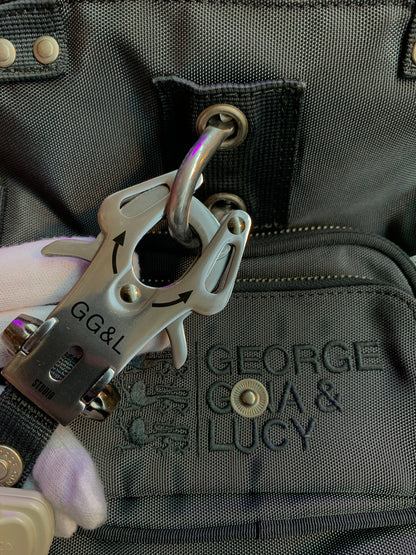 George Gina & Lucy Principessa Gray Greenish Shoulder Bag