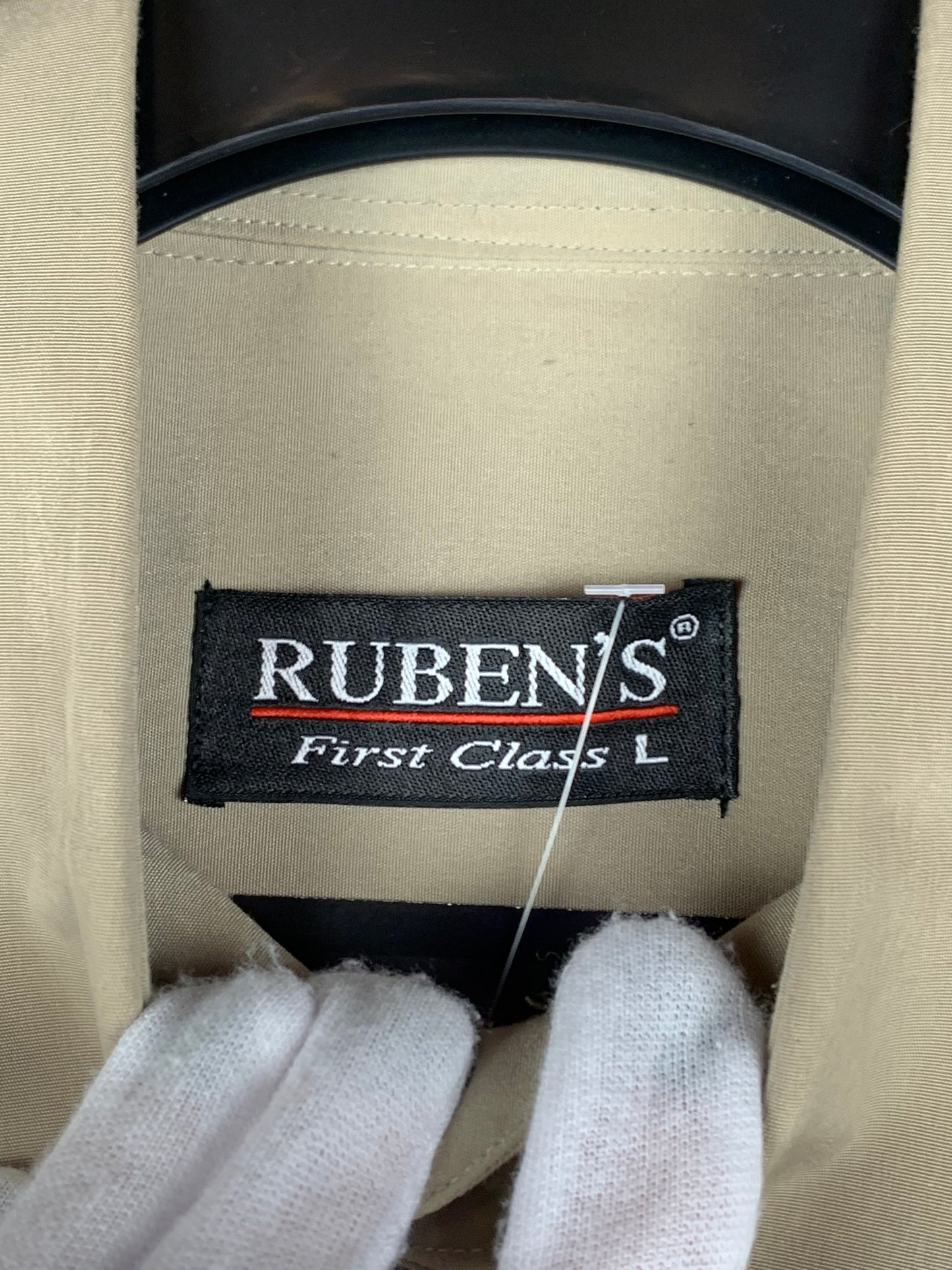 Men's Vintage Ruben's First Class Light Toned Longsleeve Button-Up