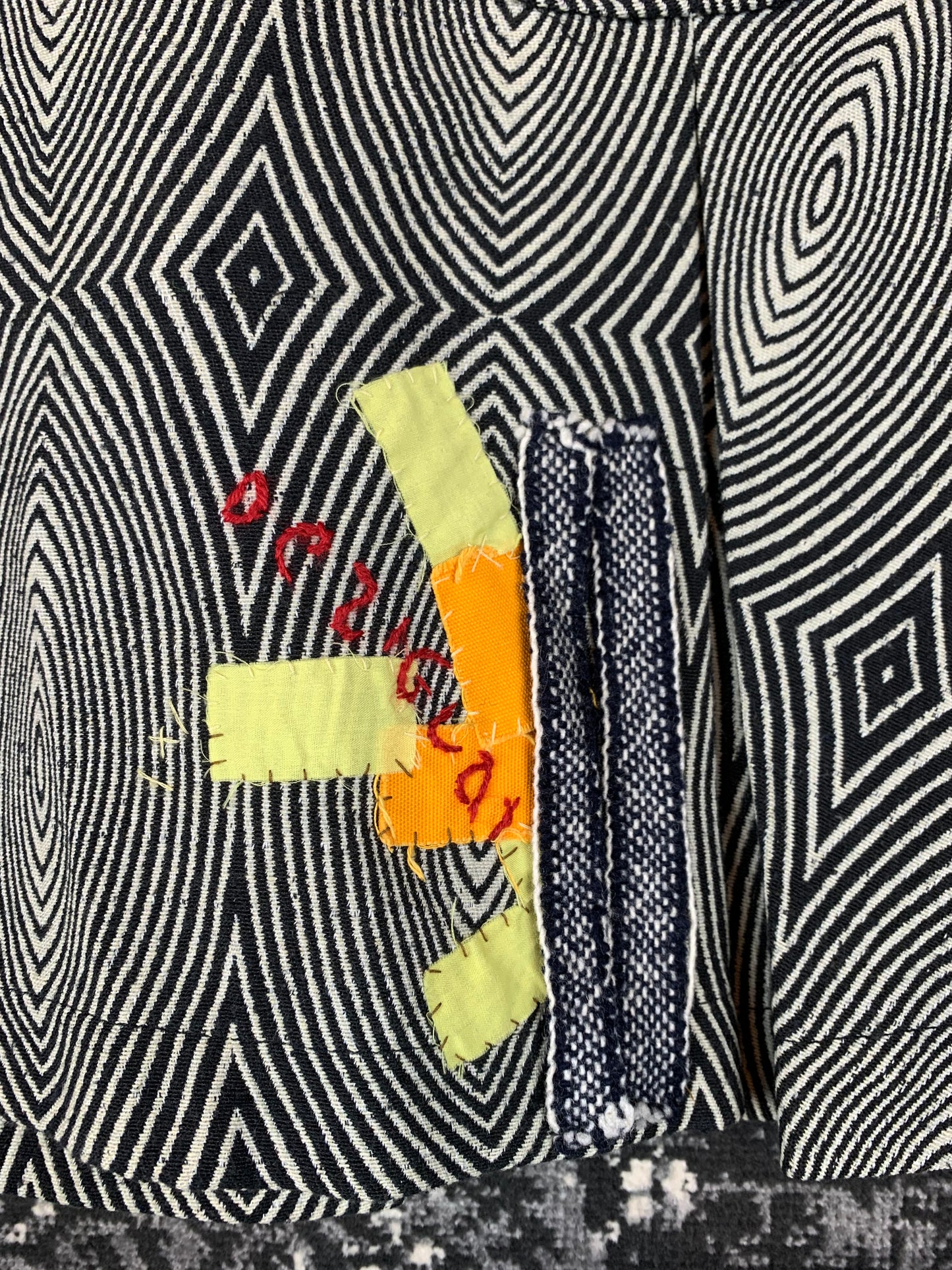 Desigual Black & White Optical Illusion Pattern Skirt