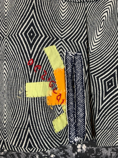 Desigual Black & White Optical Illusion Pattern Skirt