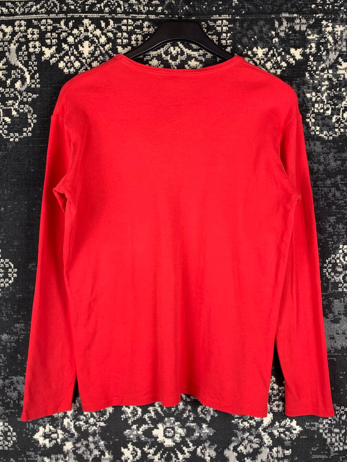 Men's Y2K DC Graphic Red Longsleeve Shirt