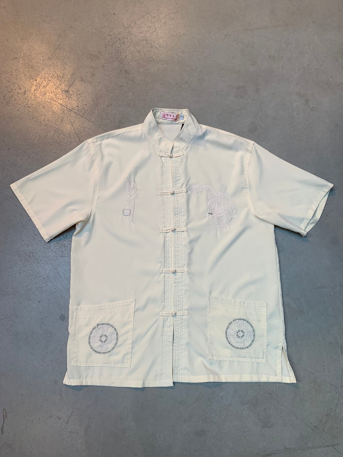 Womens China Style Embroidered Short Sleeve Shirt